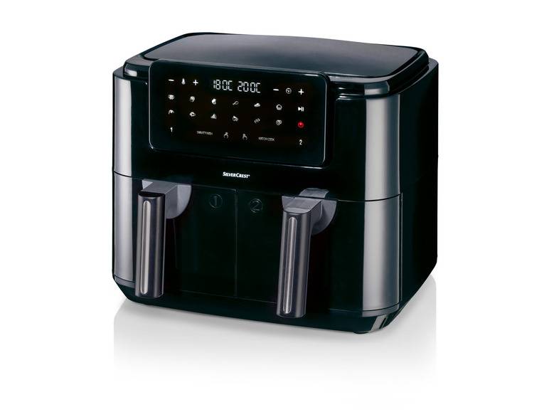 SILVERCREST® KITCHEN TOOLS Doppelzonen Heißtluftfritteuse »A1 SHLFDD 2400«, 2200–2600 W Tiefpreis
