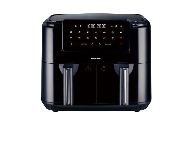 SILVERCREST® KITCHEN TOOLS Doppelzonen Heißtluftfritteuse »A1 SHLFDD 2400«, 2200–2600 W Tiefpreis