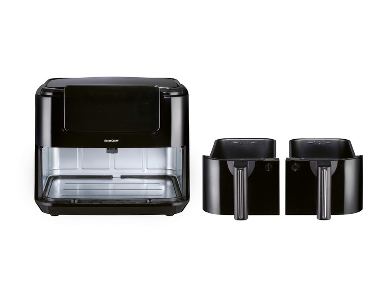 SILVERCREST® KITCHEN TOOLS Doppelzonen Heißtluftfritteuse »A1 SHLFDD 2400«, 2200–2600 W Tiefpreis