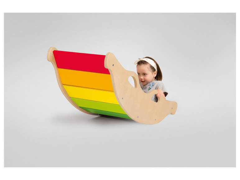Playtive Holz Balancewippe, in Regenbogenfarben Bis zu 65% Rabatt