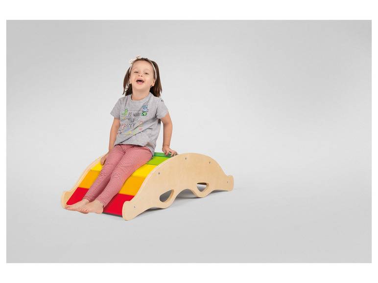Playtive Holz Balancewippe, in Regenbogenfarben Bis zu 65% Rabatt