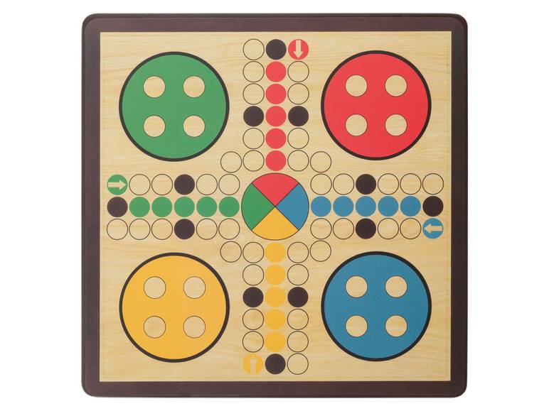 Playtive Holz 10-in-1 Spielesammlung, unterschiedliche Spiele Sonderangebot der Fabrik