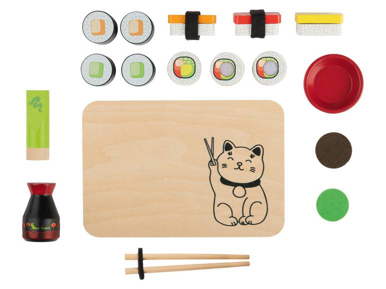 Playtive Lebensmittel-Set, aus Echtholz und hochwertigem Kunststoff 50% Rabatt mit kostenlosem Versand