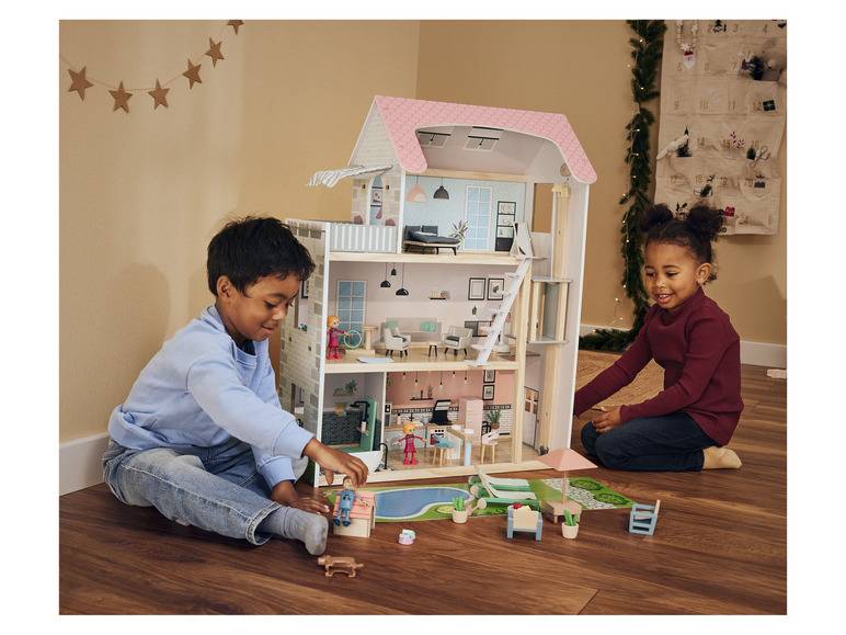 Playtive Puppenhaus-Möbel / Biegepuppen, aus Echtholz und robustem Kunststoff Black Friday Preise