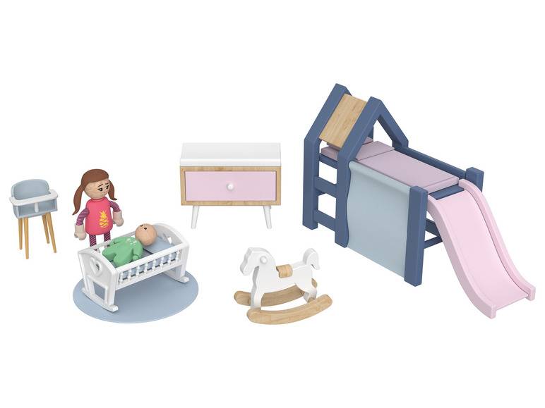 Playtive Puppenhaus-Möbel / Biegepuppen, aus Echtholz und robustem Kunststoff Black Friday Preise