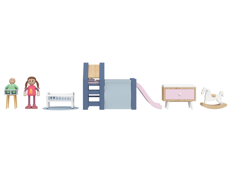 Playtive Puppenhaus-Möbel / Biegepuppen, aus Echtholz und robustem Kunststoff Black Friday Preise