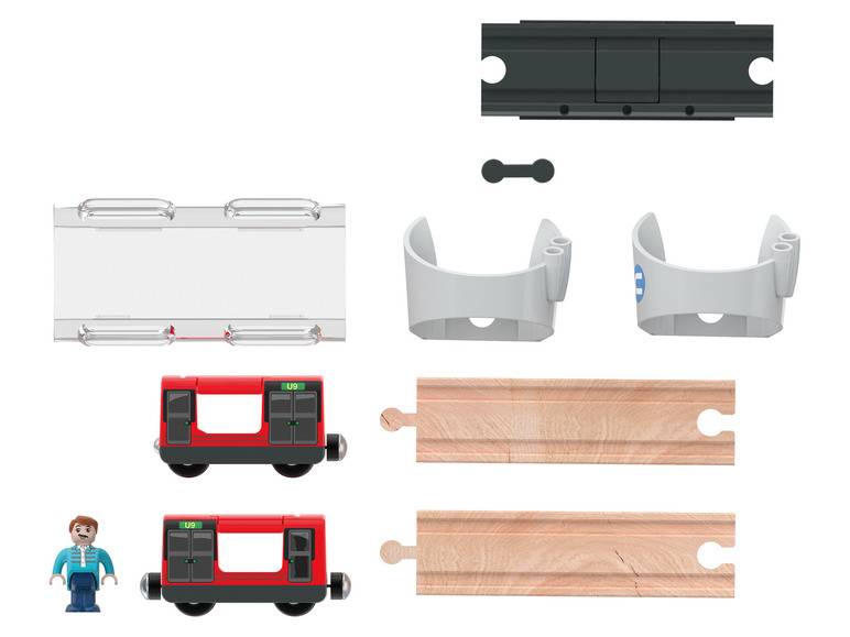 Playtive Eisenbahn Erweiterungs-Set, mit Buchenholz Hotsell
