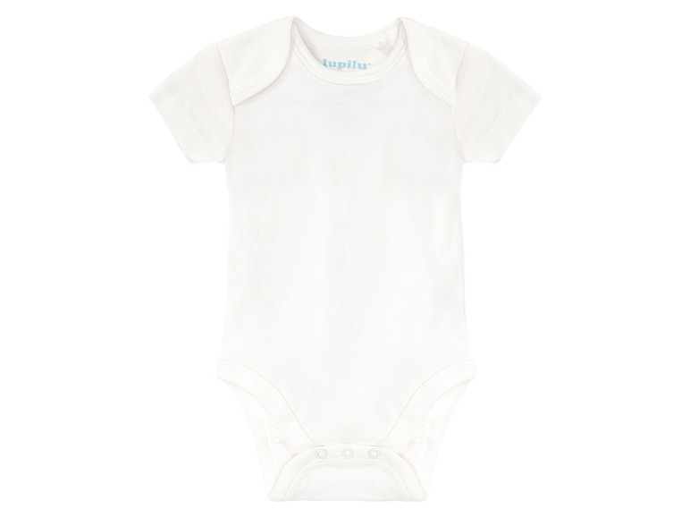 lupilu® Baby Body, 5er Set, kurzarm, reine Bio-Baumwolle im Angebot