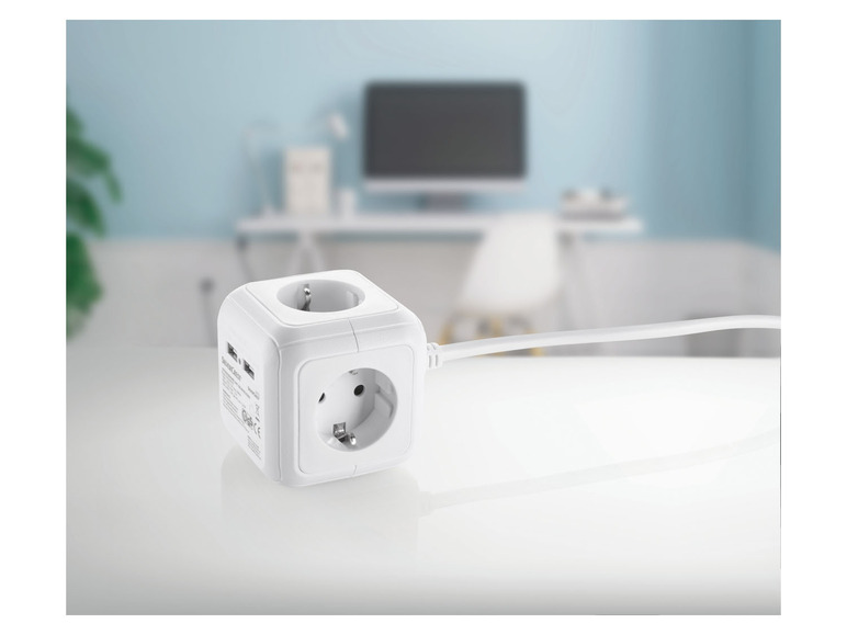 SILVERCREST® Steckdosenwürfel mit USB-Ports Fabrikverkauf