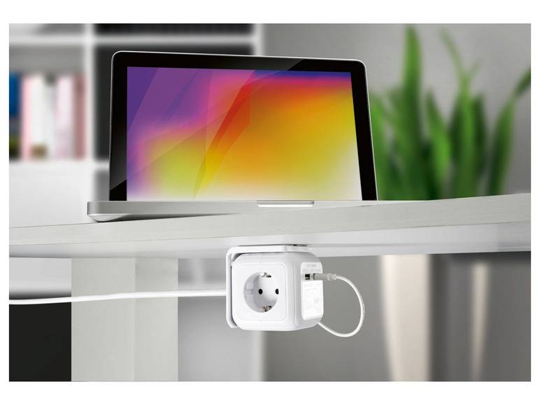 SILVERCREST® Steckdosenwürfel mit USB-Ports Fabrikverkauf