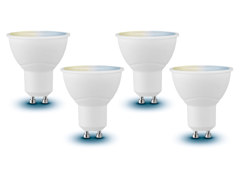 LIVARNO home 4er Set - Leuchtmittel Lichtfarbensteuerung, für Zigbee Smart Home, 5 Watt, GU10 Begrenztes Angebot