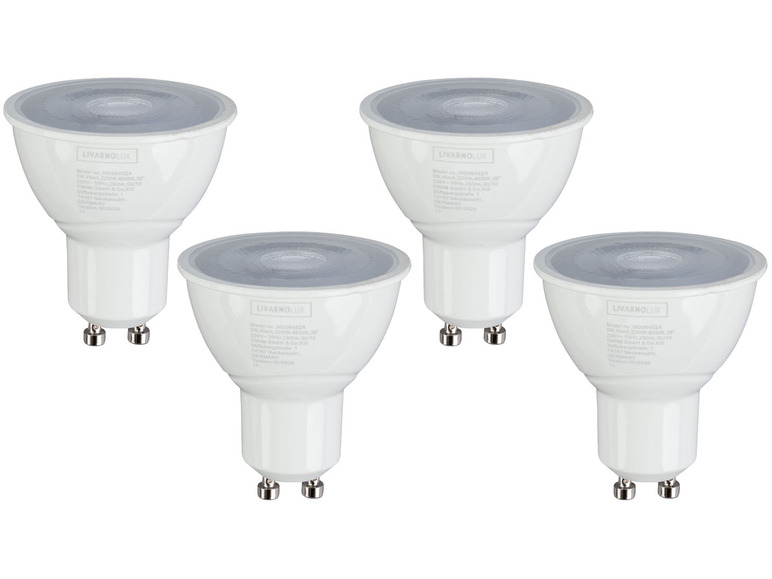 LIVARNO home 4er Set - Leuchtmittel Lichtfarbensteuerung, für Zigbee Smart Home, 5 Watt, GU10 Begrenztes Angebot
