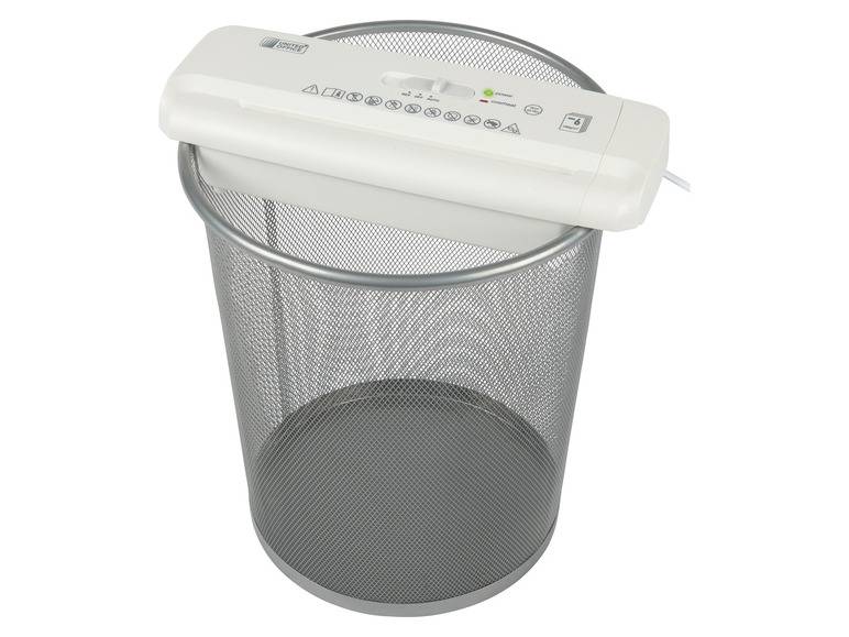 UNITED OFFICE® Aktenvernichter-Papierkorbaufsatz, 6 Blatt A4, mit ausziehbarem Teleskoparm Saisonale Angebote
