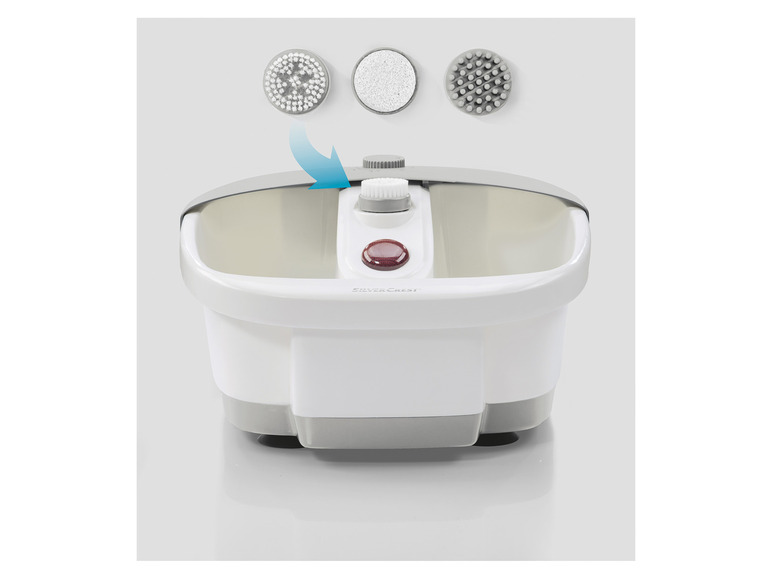 SILVERCREST® PERSONAL CARE Fußsprudelbad, »SFB 80 A2« 3 Pediküre-Aufsätze Begrenzt auf 3 Tage