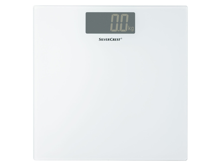 SILVERCREST® PERSONAL CARE Personenwaage, Slim Design, aus Glas 50% Rabatt für begrenzte Zeit