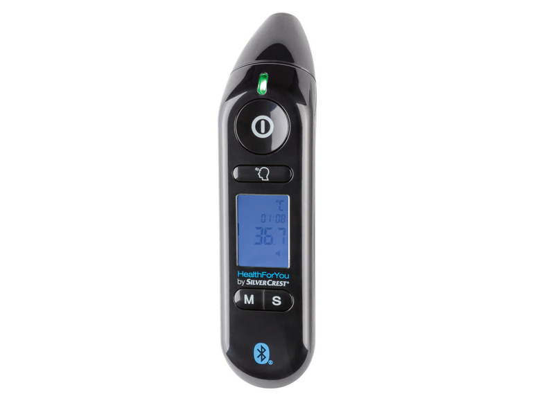 SILVERCREST® PERSONAL CARE Multifunktionsthermometer SFT 81, mit App Günstiger Verkauf