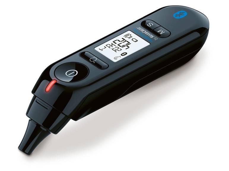 SILVERCREST® PERSONAL CARE Multifunktionsthermometer SFT 81, mit App Günstiger Verkauf