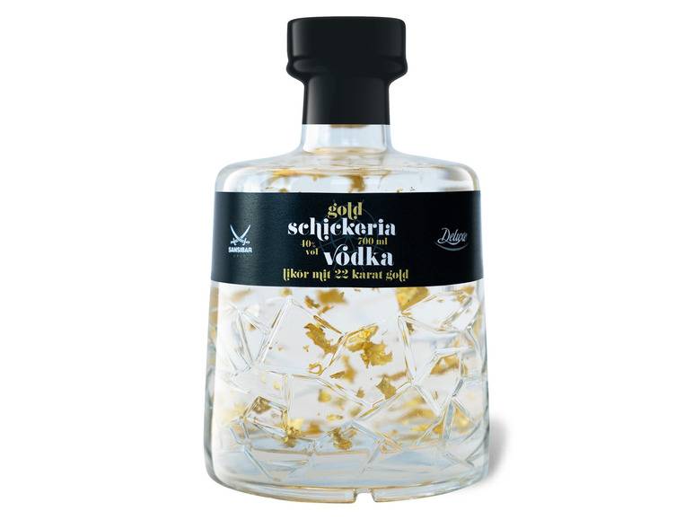 SANSIBAR Deluxe Schickeria Vodkalikör mit Goldstückchen 40% Vol Muttertagsangebot