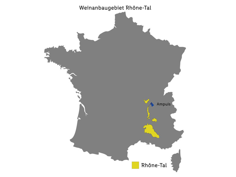 Côtes du Rhône Villages AOP trocken, Rotwein 2022 Valentinstagsangebot