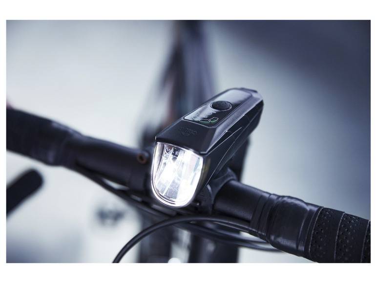 CRIVIT LED-Fahrradleuchten-Set, selbstabblendend 50% Rabatt mit kostenlosem Versand