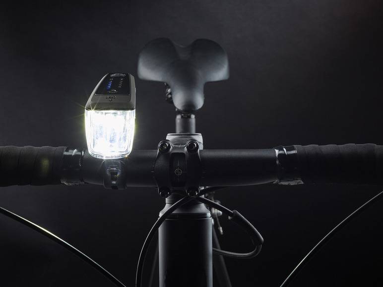 CRIVIT LED-Fahrradleuchten-Set mit Notbremsfunktion Speichern exportieren