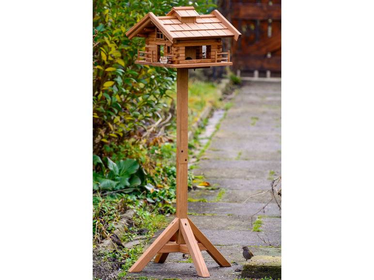 dobar Vogelfutterhaus »Tirol«, inkl. Standfuß, H 117 cm, aus Holz Kostenloser Versand