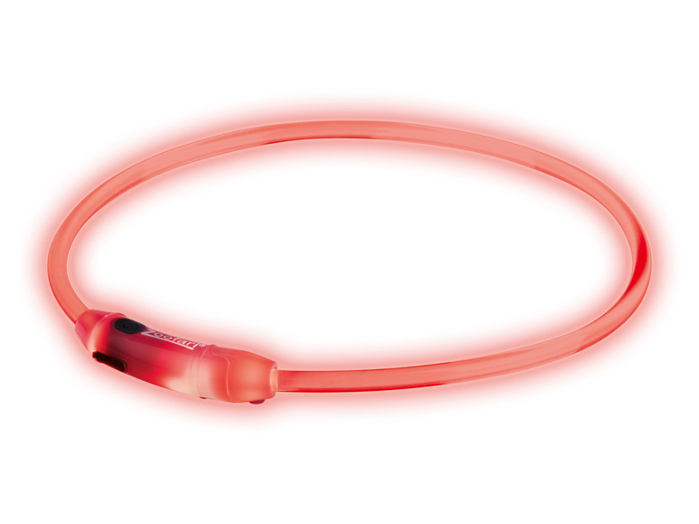 zoofari® LED-Leuchtschlauch Hundehalsband, mit 3 Leuchtfunktionen Blitzangebot