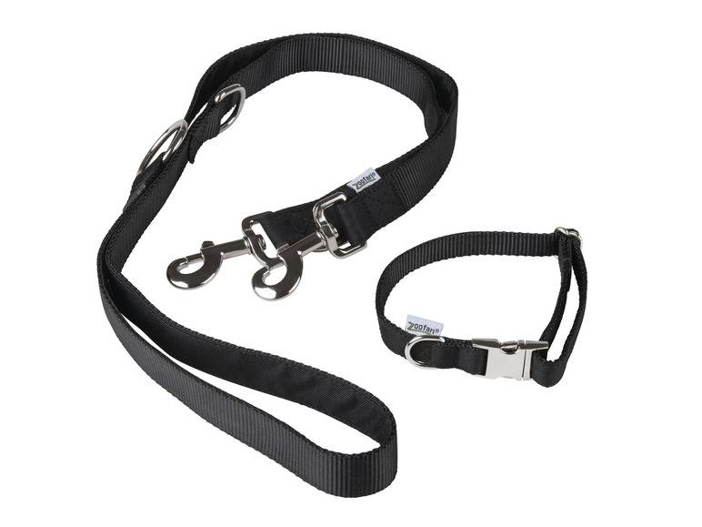 zoofari® Hundehalsband mit Hundeleine Große Rabatte