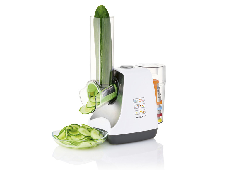 SILVERCREST® KITCHEN TOOLS 5-in-1-Elektrische Gemüseraspel »SGR 150 E2«, 150 W Valentinstagsangebot
