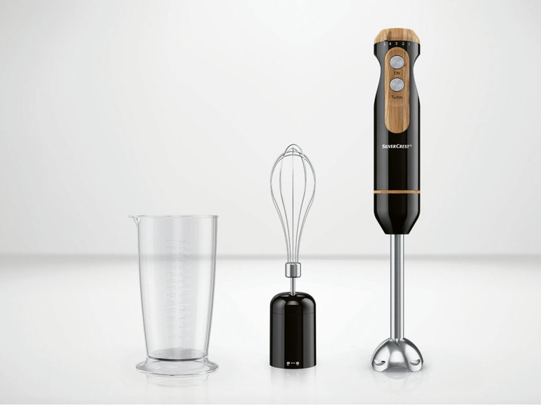 SILVERCREST® KITCHEN TOOLS Stabmixer-Set »SSSH 600 A1«, 3in1 mit Elementen in Holzoptik Neuheiten