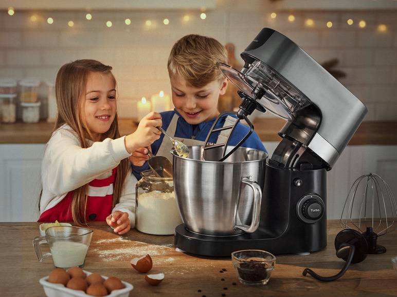 SILVERCREST® KITCHEN TOOLS Profi-Küchenmaschine »SKMP 1300 D3«, 1300 W Sonderangebote