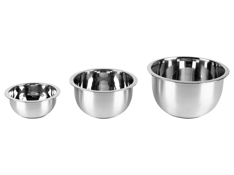 LIVARNO home Edelstahl-Rührschüssel-Set, 5- / 3-teilig JETZT KAUFEN