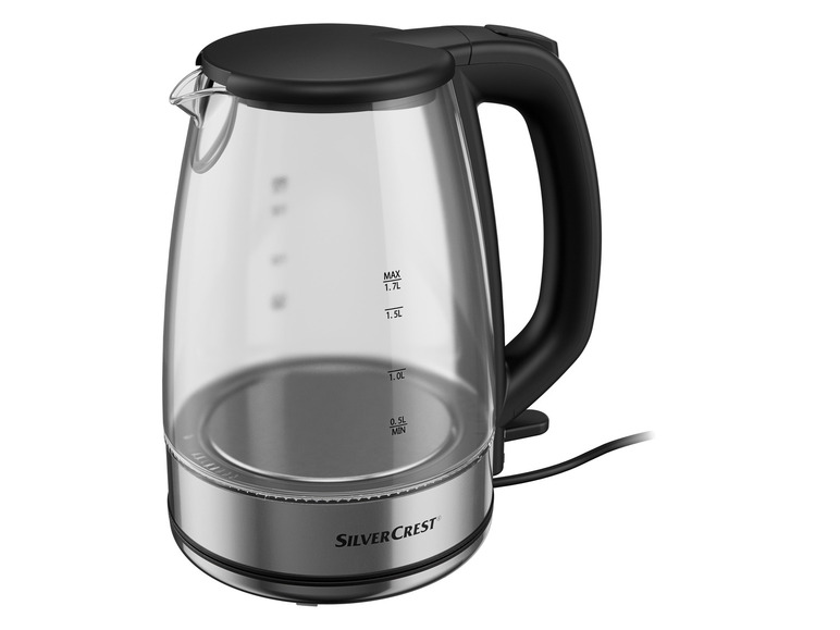 SILVERCREST® KITCHEN TOOLS Glas-Wasserkocher »SWGF 3000 C2«, mit LED-Farbwechsel, 1,7 l Bis zu 50% Rabatt