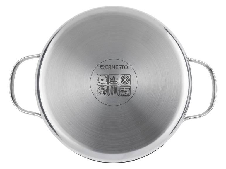 ERNESTO® Edelstahl-Topf, mit Deckel, Ø 20 cm Bis zu 60% Rabatt