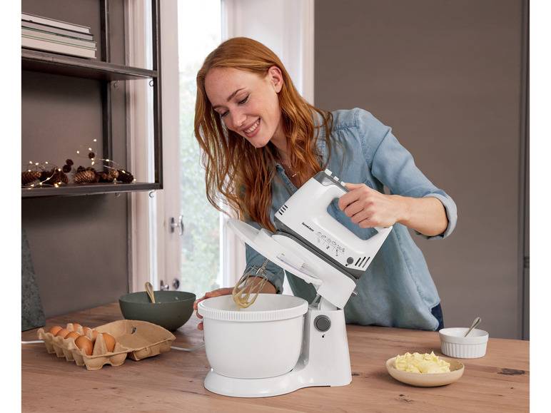 SILVERCREST® KITCHEN TOOLS Handmixer SHMS 300 C2 mit Schüssel und Spritzschutz Bis zu 55% Rabatt