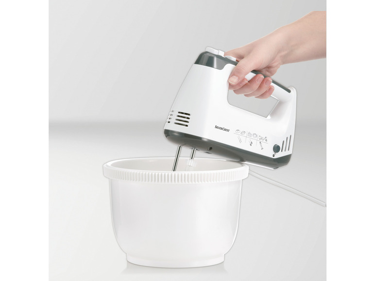 SILVERCREST® KITCHEN TOOLS Handmixer SHMS 300 C2 mit Schüssel und Spritzschutz Bis zu 55% Rabatt