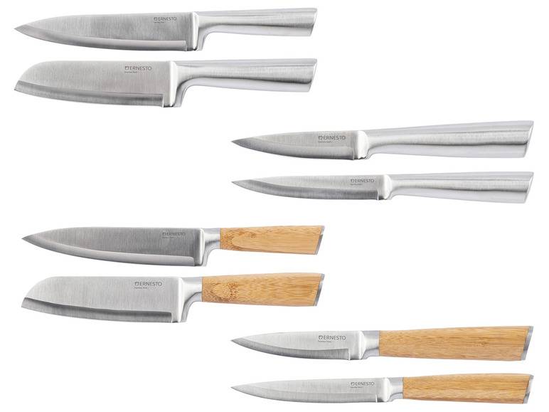 ERNESTO® Messer mit Bambus-Griff, Edelstahl-Griff Discount Store für neue Produkte