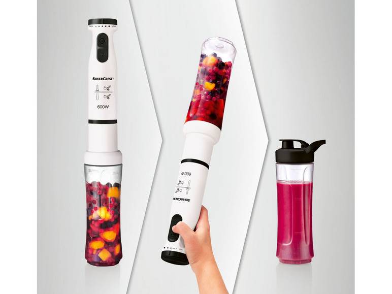 SILVERCREST® KITCHEN TOOLS Stabmixer »SSMS 600 A1«, mit Smoothiemakeraufsatz Auslauf