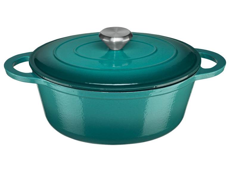 ERNESTO® Gusseisen-Bräter, oval Ø 25 cm Rabatt