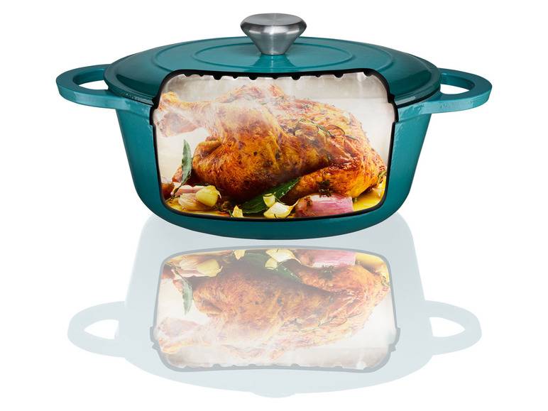 ERNESTO® Gusseisen-Bräter, oval Ø 25 cm Rabatt