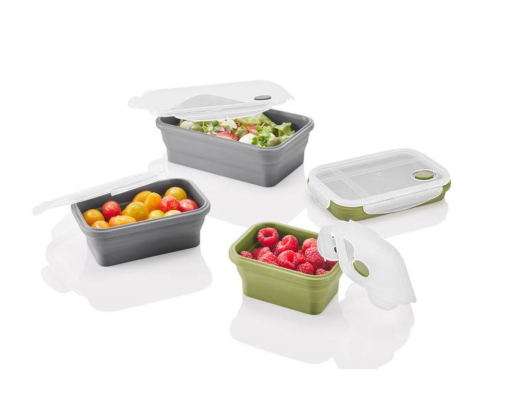ERNESTO® Frischhaltedosen-Set, platzsparend faltbar Black Friday