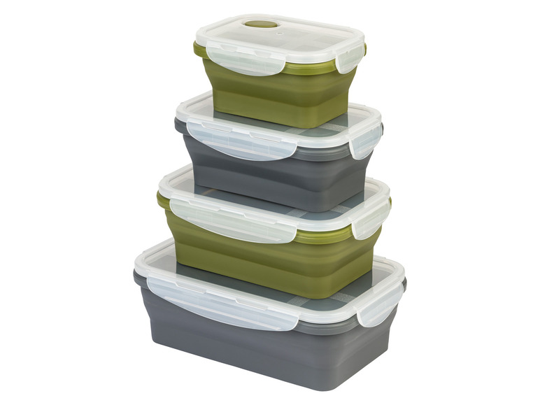 ERNESTO® Frischhaltedosen-Set, platzsparend faltbar Black Friday