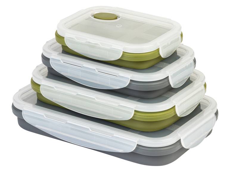 ERNESTO® Frischhaltedosen-Set, platzsparend faltbar Black Friday