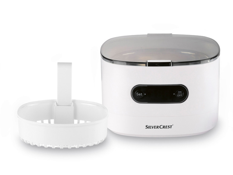 SILVERCREST® Ultraschall-Reinigungsgerät »SUR 48 D5«, weiß Valentinstagsangebot