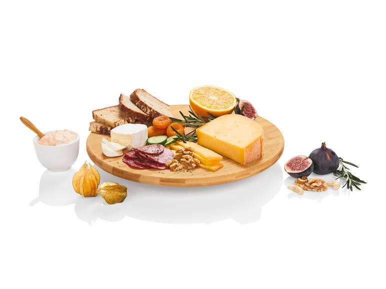 ERNESTO® Käseglocke \ Dreh- und Servierplatte \ Käse-Schneidebrett, hohe Schnittfestigkeit Bestseller