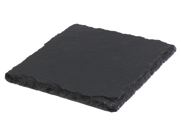 LIVARNO home Schiefer-Servierplatten / Schiefer-Untersetzer, mit Antirutsch-Füßen Zeitbegrenzte Promotion