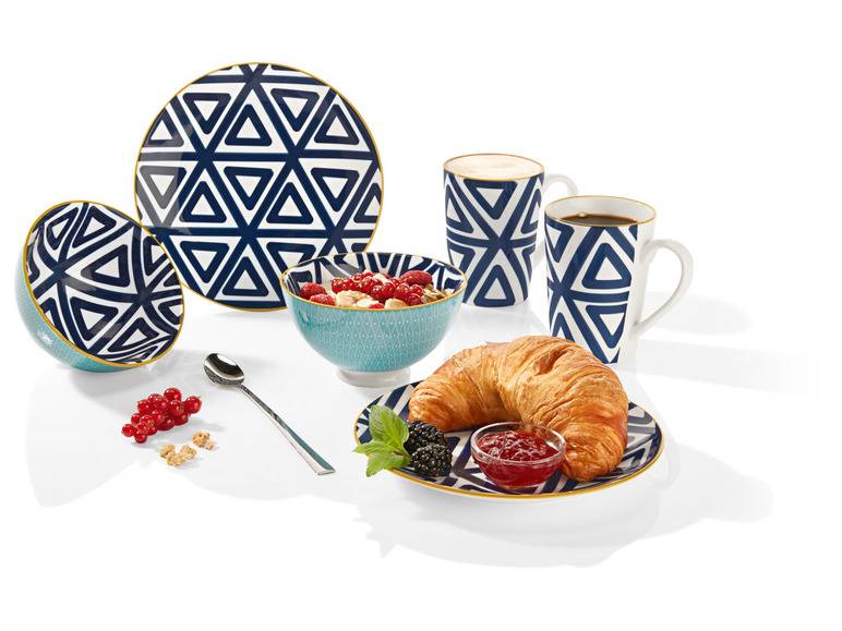ERNESTO® Porzellan Geschirrset, 18-teilig Bis zu 50% Rabatt
