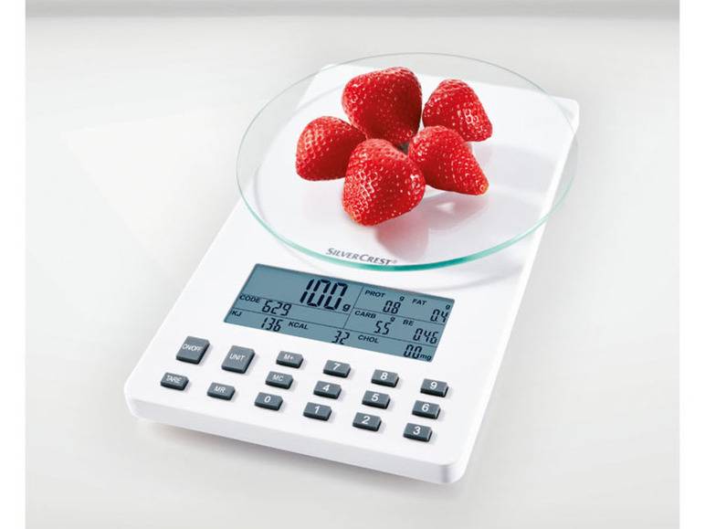 SILVERCREST® KITCHEN TOOLS Nährwert-Analysewaage fit »SNAW 1000 D2« Bis zu 55% Rabatt