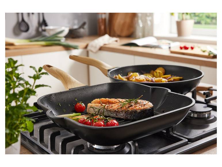 ERNESTO® Aluguss-Grill-/ Bratpfanne, 28 cm Super Rabatt