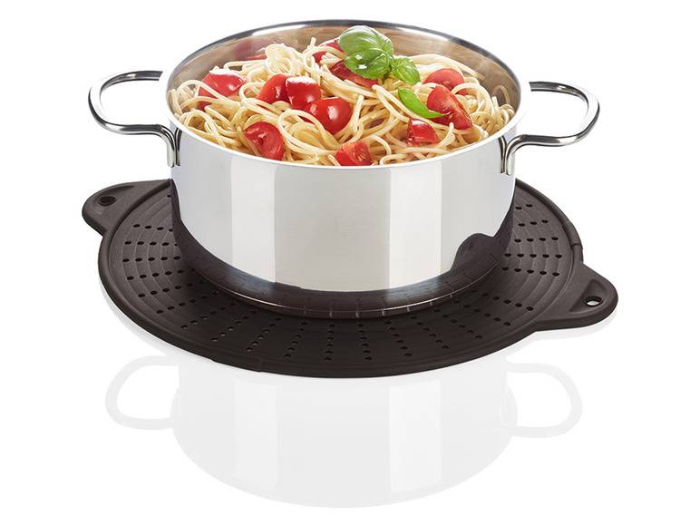 ERNESTO® Pfannenspritzschutz Silikon 3 in 1 Fabrikladen